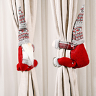 2 cái vải không dệt Thắt lưng khóa rèm để trang trí Giáng sinh