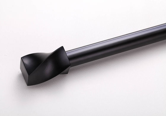 Giá tốt. 6063 Đường kính hợp kim nhôm 22mm Thanh rèm hạng nặng màu đen trực tuyến