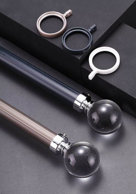 Giá tốt. Curtain Rod Single Rod Aluminum Alloy Silent Top Side Mounted Bracket Roman Rod Curtain Track Accessories trực tuyến