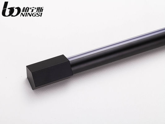 Giá tốt. Màu đen Độ dày 0,6mm Độ dày 19mm Cực rèm kết thúc Hình vuông trực tuyến