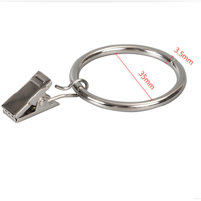 Giá tốt. Vòng rèm tròn bằng niken được đánh bóng Kẹp rèm bằng thép không gỉ trực tuyến